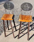Rustic-cafe-stools